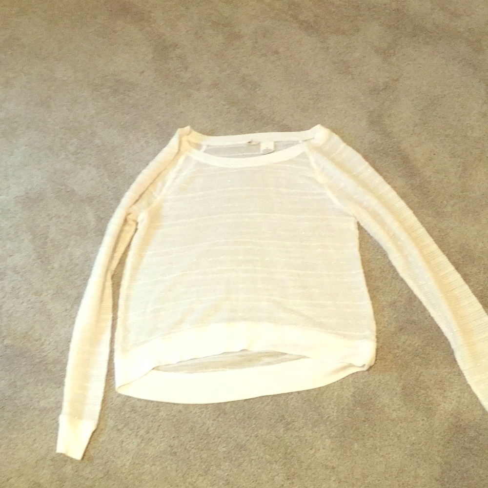 This is a white sparkle shirt